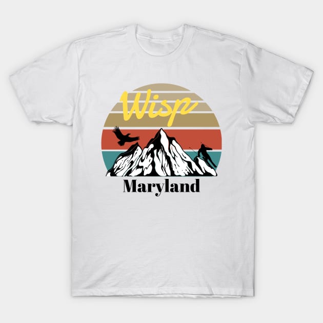 Wisp ski - Maryland T-Shirt by MasterClassic